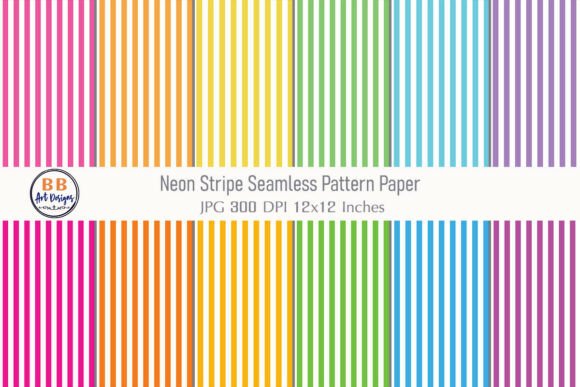 Download Neon Stripes Seamless Pattern Paper JPG - Stripes Collection