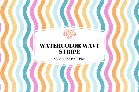 Download Summer Wavy Stripes Pattern - Stripes Collection