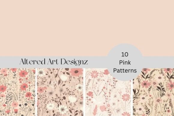 Download Pink and Cream Digital Paper Pack - Cream Collection