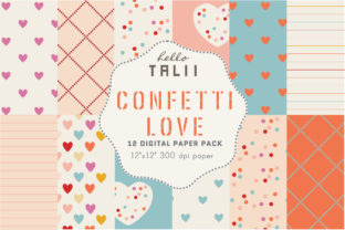 Download Confetti Love Digital Paper - Love digital paper Collection