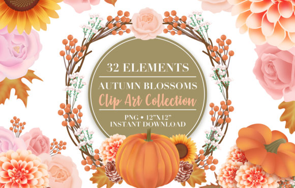 Download Autumn Flower Clip Art - Premium Resources