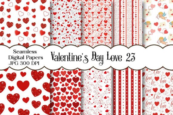 Download Valentine’s Day Love Digital Paper - Love digital paper Collection