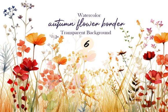 Download Watercolor Fall Autumn Flower Garden Png - Premium Resources
